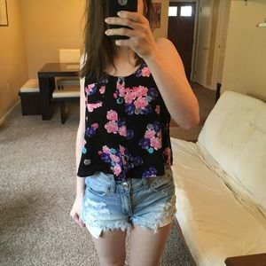 Pac Sun floral crop top